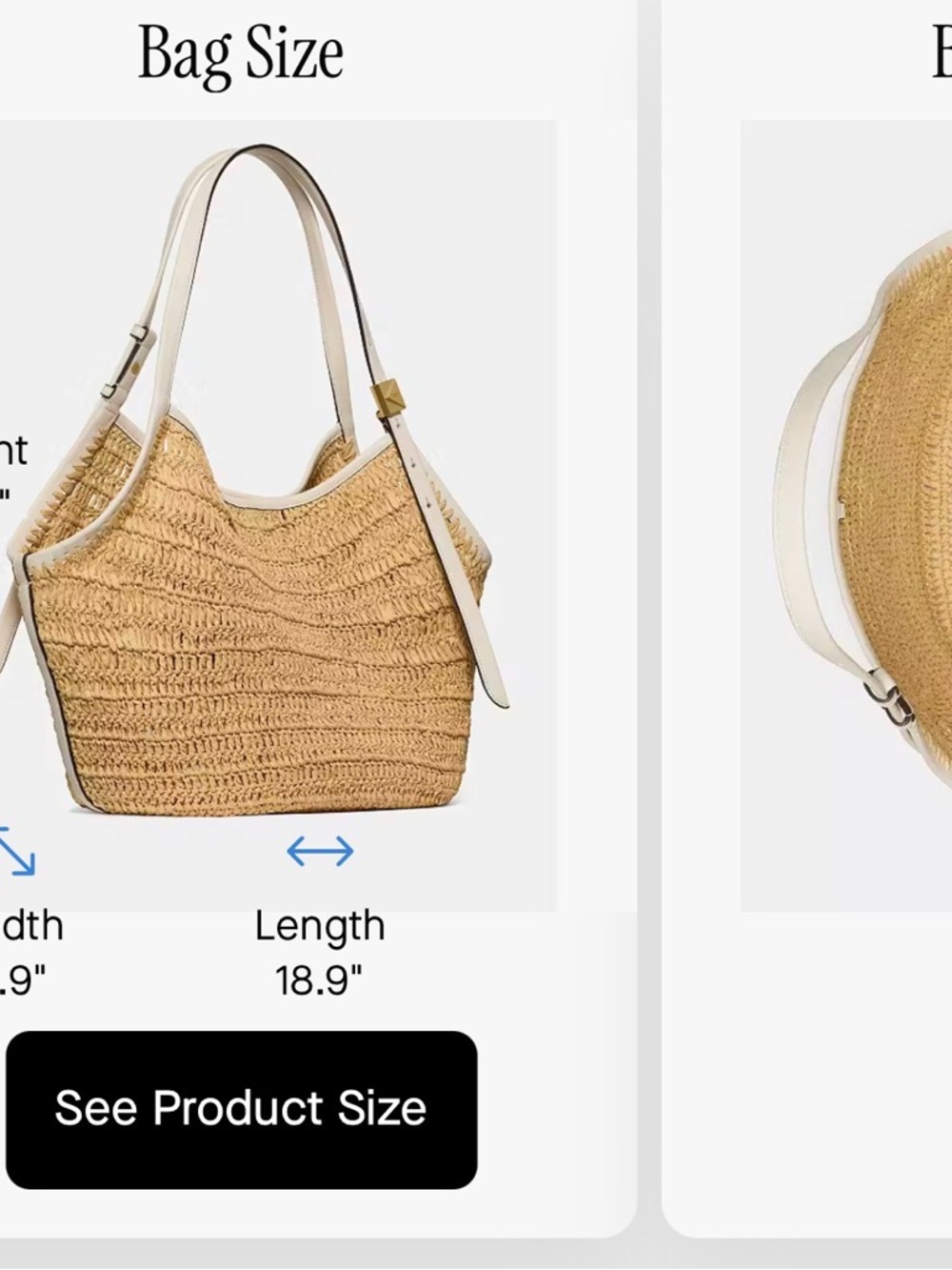 KATE SPADE Designer Deco Straw Tulip Tote Bag! NEW! White leather Straps! Tags! - Picture 11 of 13